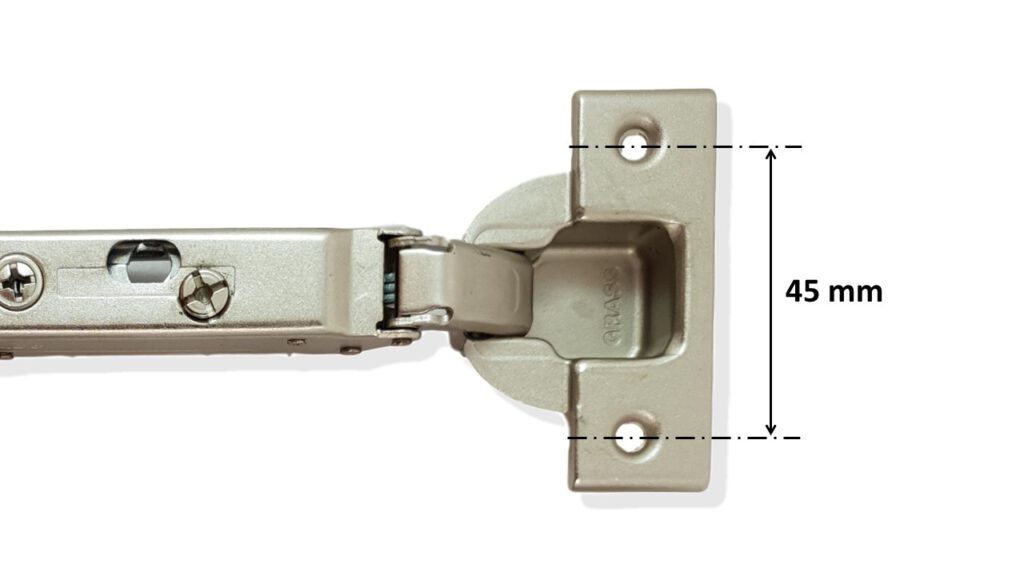 GRASS Tiomos 110° furniture hinge with damping (3 hole patterns to