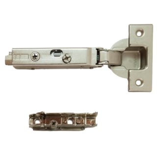 GRASS Tiomos 110° furniture hinge with damping (4 drilling patterns to choose from), incl. straight mounting plate. Pot belt, hinge: 6065 G, 6064 B, 6067 S, 6066 H