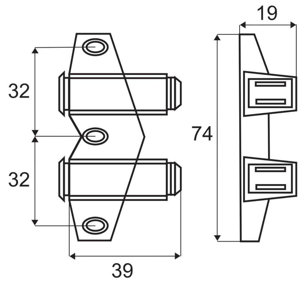 UMAXO® Push-to-Open Doppel-Türöffner Federschnapper, automatischer