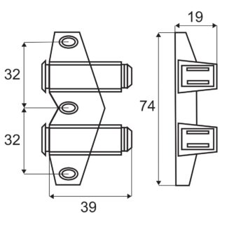 UMAXO® Push-to-Open Doppel-Türöffner Federschnapper, automatischer