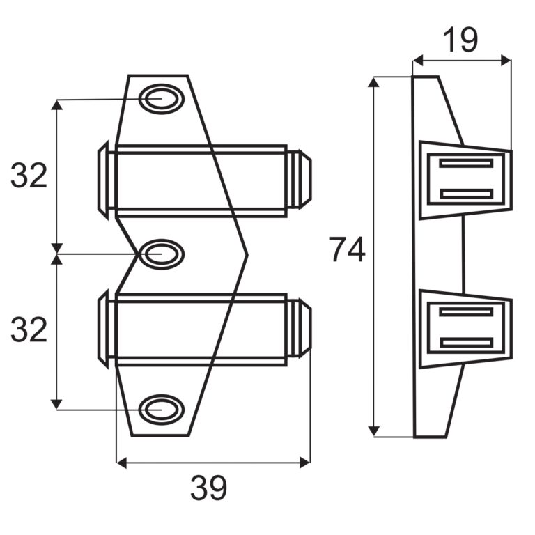 UMAXO® Push-to-Open Doppel-Türöffner Federschnapper, automatischer