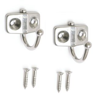 2 pcs high quality stainless steel swivel hooks for wall mounting