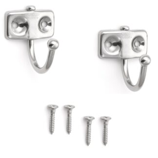 TY Series Straight Ball Point Cup Hooks by Sugatsune - Stainless Steel