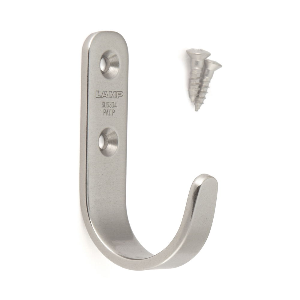 High quality hook made of stainless steel V2A for wall mounting