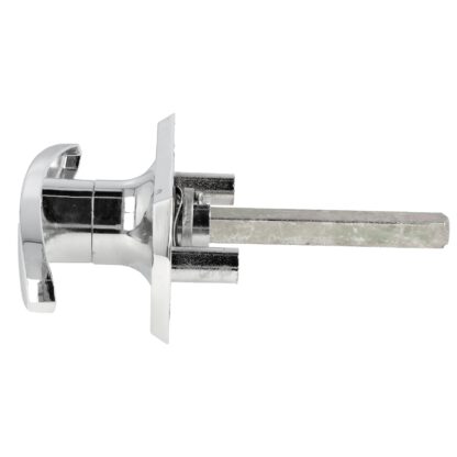 High-quality lockable control cabinet handle with locking cylinder, made of zamak, with 8 mm square and two keys, design: different-locking, 14.08.056-0. T-handle made of zamak for control cabinet, locker, vehicle and much more, by SISO Denmark - Image 4