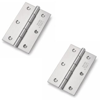 2 pieces of high-quality screw-on hinge, B-1059-1, size: 89 mm, from TAKIGEN, load capacity: 13 kg (29 lbs). Product Picture