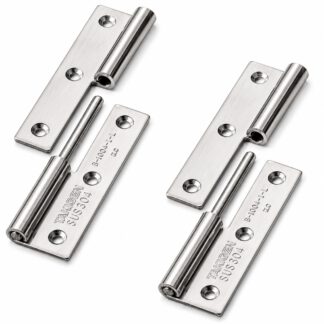2 pieces of high-quality poster hinge, B-1004-1-L, height: 75 mm, from TAKIGEN, load capacity: 15 kg (34 lbs), version: left. Product Image
