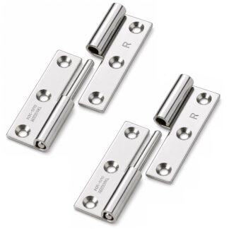 2 pieces of high-quality poster hinge, B-1004-3-R, height: 50 mm, from TAKIGEN, load capacity: 7 kg (16 lbs), version: right. Product Image