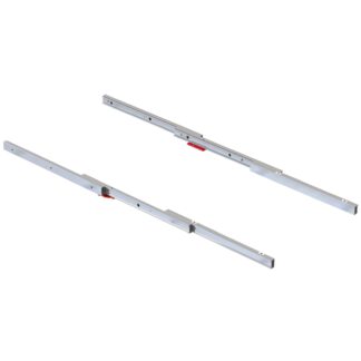 High-quality extendable table fitting, 750 mm (29-17/32"), 2046369. Robust table pull-out for kitchen cabinets, kitchen base cabinets, kitchen furniture, extendable tables, folding tables and much more, by EMUCA