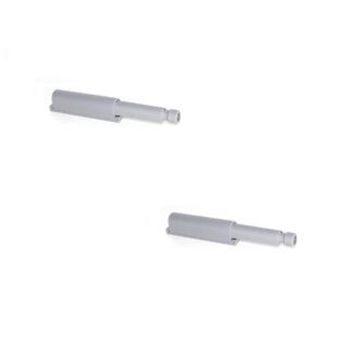 2 pieces elegant snap latch, surface: grey, 62 mm (2-7/16"), version: magnetic, 2033921. Sturdy push-to-open closure for furniture doors, cabinet doors, flaps and much more, by EMUCA