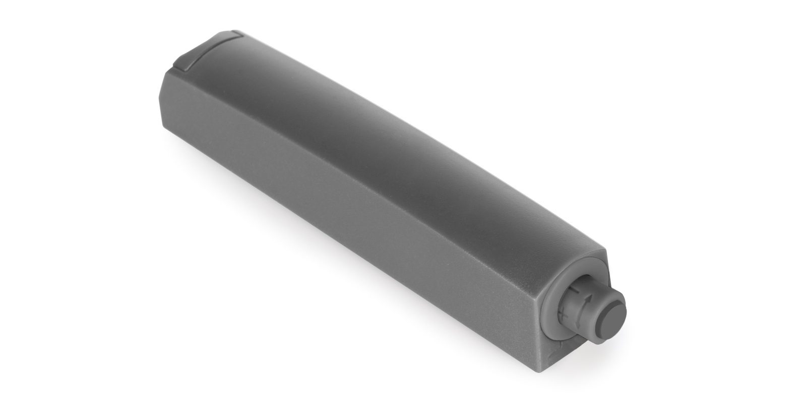 2 pieces elegant pressure latch with mounting housing, surface: anthracite grey, design: non-magnetic, 1900223. Stable push-to-open door opener for furniture doors, cabinet doors, flaps and much more, by EMUCA - Image 6