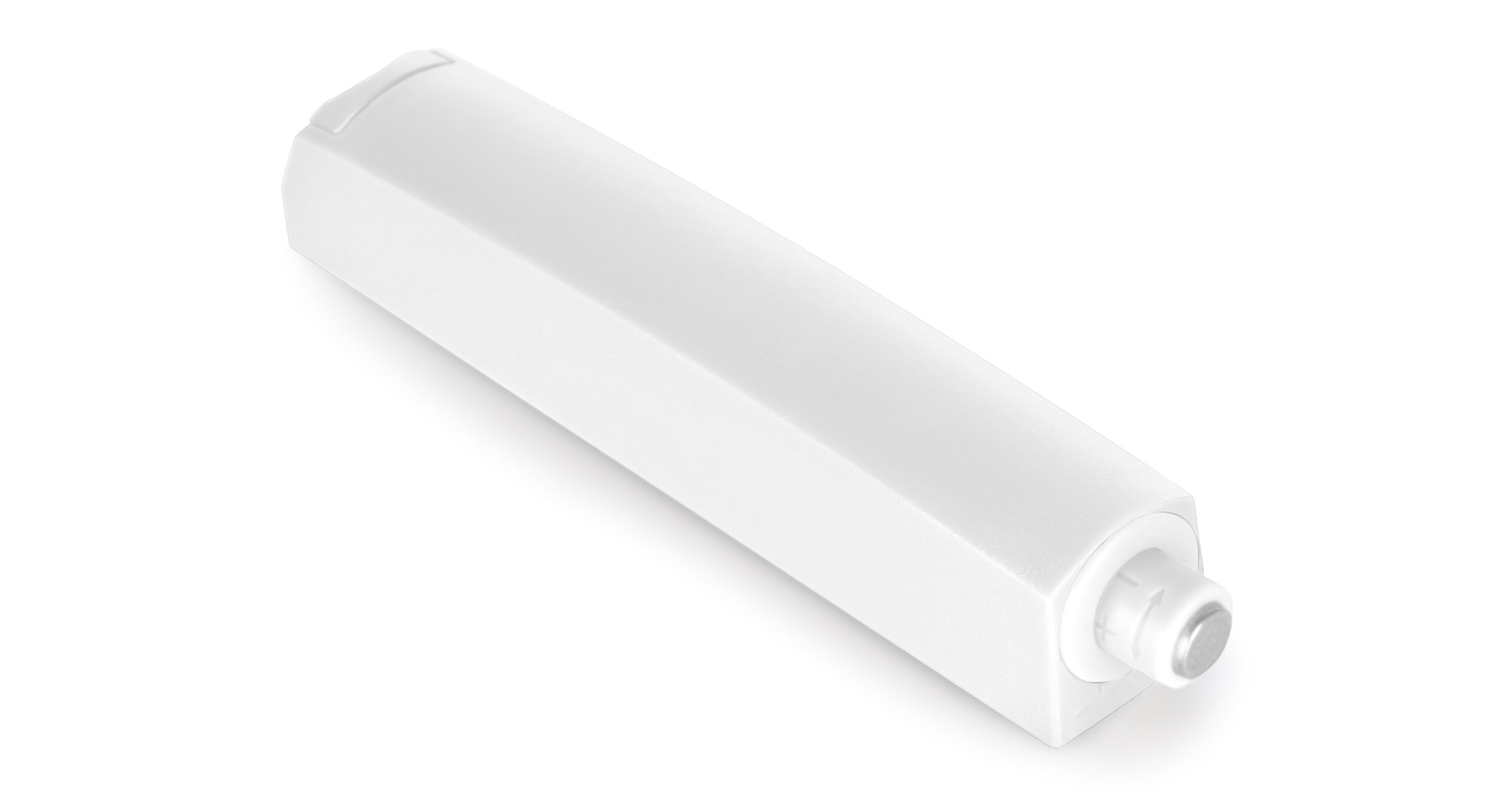 2 pieces elegant snap catcher with mounting housing, surface: white, version: non-magnetic, 1900215. Stable push-to-open door opener for furniture doors, cabinet doors, flaps and much more, by EMUCA - Image 5