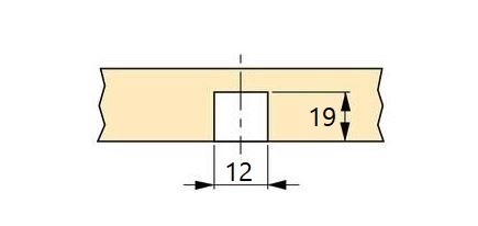 20 pieces of high-quality press-fit nut with internal thread M10, made of steel, surface: galvanized, 22 mm (55/64"), 8035305. Practical impact sleeve with collar for furniture connections and much more, by EMUCA - Image 3