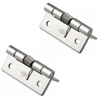 2 pieces of high-quality spring strap, made of stainless steel SUS304, 32 mm (1-17/64"), torque: 12.3 N·m, TH-61SUS-2. Robust spring hinge for device flaps, housing doors, covers and much more, by TOCHIGIYA (Japan)