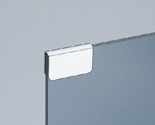 Counter plate for glass thickness 5 mm (13/64"), made of steel, surface: black, 35 mm (1-3/8"), K-110B. Counterpart for glass cabinet door, magnetic flycatcher and much more, by Sugatsune / LAMP® (Japan) - Image 2