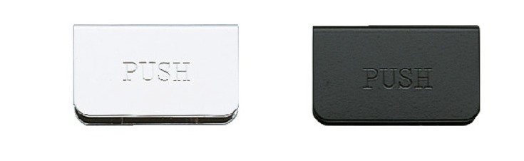 Counter plate for glass thickness 6 mm, made of steel, surface: black, 40 mm (1-37/64"), K-130B and K-130-P6. Counterpart for glass cabinet door, magnetic flycatcher and much more, by Sugatsune / LAMP® (Japan) - Image 3