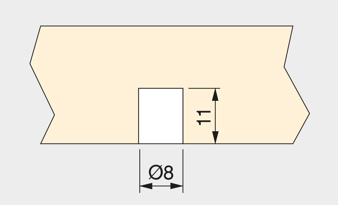 20 pieces of high-quality threaded insert with internal thread M4, made of nylon (PA), 11 mm (7/16"), 9047420. Practical press-fit sleeve for wooden parts, furniture connections, electronics housings and much more, from EMUCA - Image 3