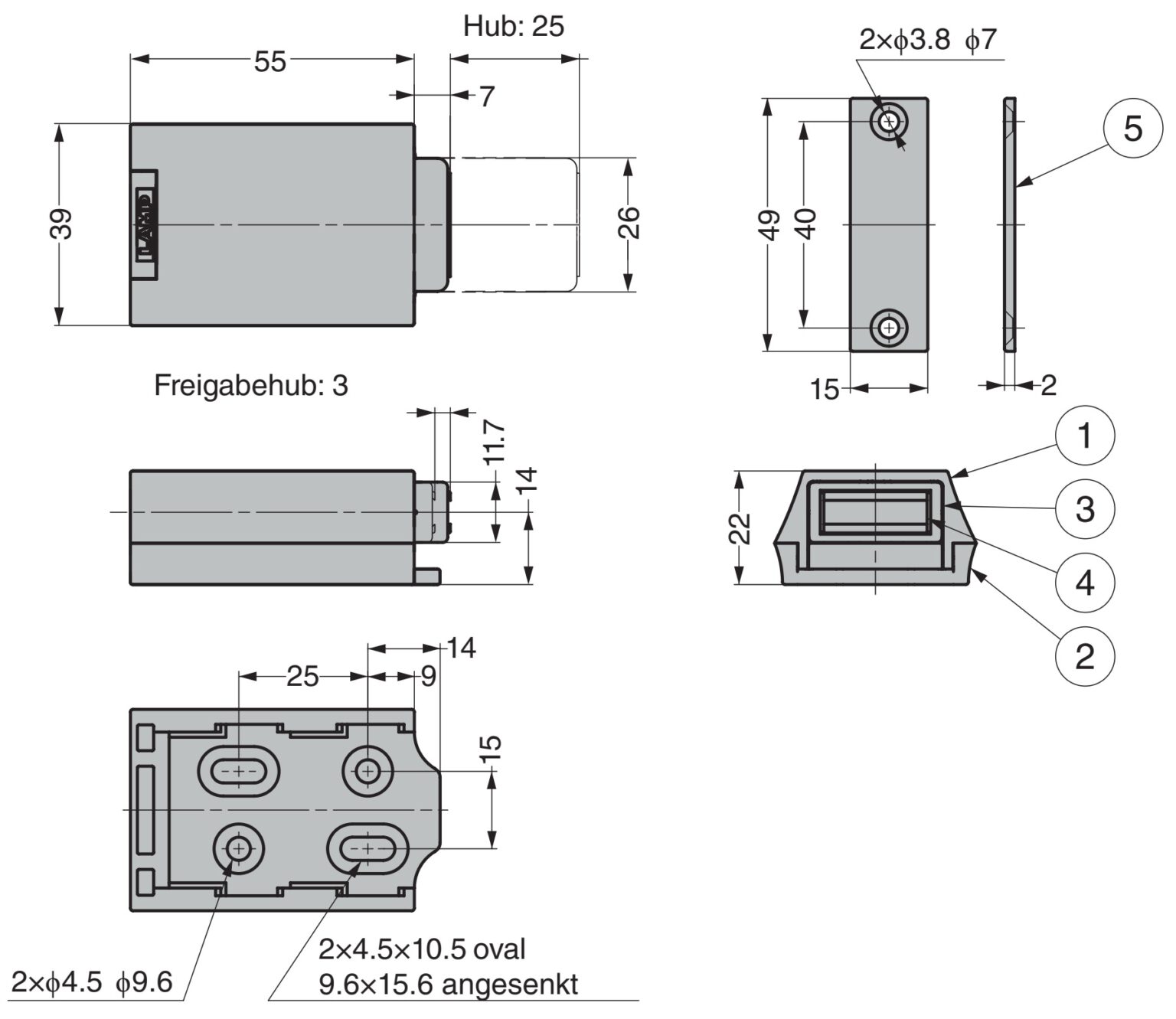 Heavy duty push latch pushtoopen for extra heavy duty handleless doors TouchLatch