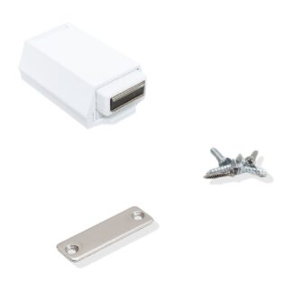 Heavy duty push latch magnetic, push-to-open for extra heavy duty handleless doors Touch-Latch ML-ZN80 by SUGATSUNE / Lamp (Japan) - White