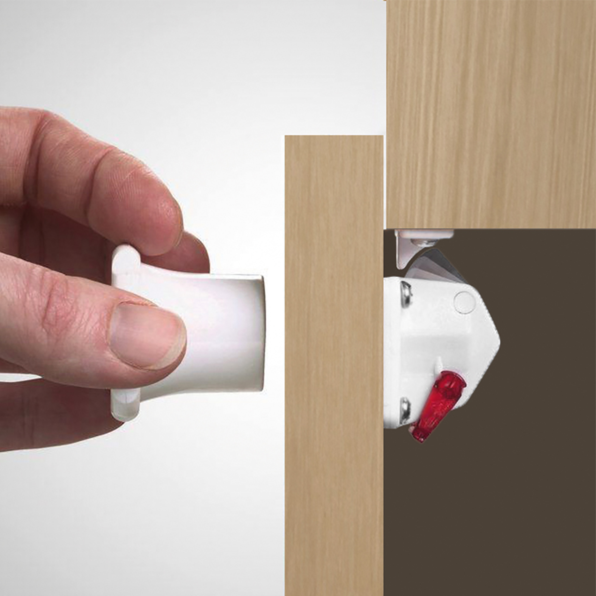 2pcs magnetic lock invisible security lock child lock for cabinet