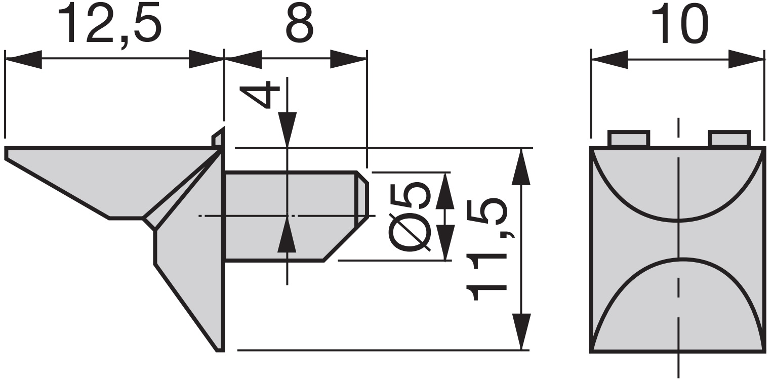 25 pieces of zinc alloy shelf support, surface: nickel-plated, 5 mm (0.2") 8114207. Floor supports 8114207 for row of holes, shelves, shelves, shelves, cabinets, shelves, cabinets, shelves, shelves, shelves - Image 2