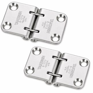 2 pieces stainless high-quality hatch hinge, made of stainless steel SUS316, 70 mm (2-3/4"), B-1013. Robust marine hinge for ship hatches, deck hatches, bottom flaps, maintenance hatches and much more, by TAKIGEN (Japan)