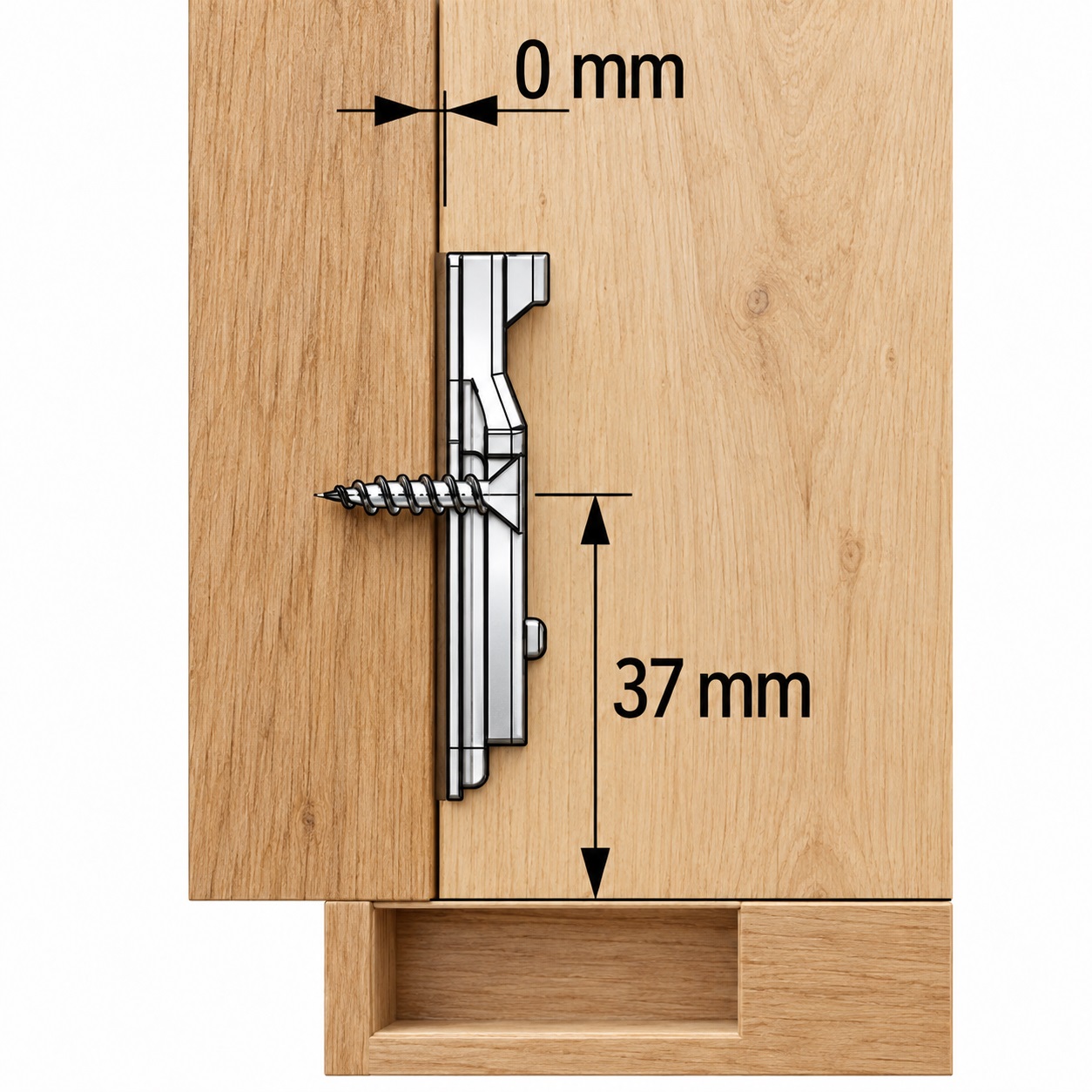 Stainless steel pot hinge, support: fully supported (present), made of stainless steel, design: mounting plate with 0 mm distance, 9289590. Corrosion-resistant stainless steel furniture hinge for outdoor furniture and much more, from Hettich - Image 5