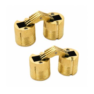 Set: 2 pieces of UMAXO® drilling hinge invisible. Cylindrical Hinge Furniture Hinge Drill In Hinge Furniture Hinge - Ø10 mm (for wood thickness 14-19 mm)
