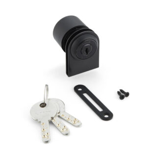 Lever lock, for glass doors, Million Lock series, keyed alike 1310GL-BL-D, by Sugatsune / LAMP (Japan)