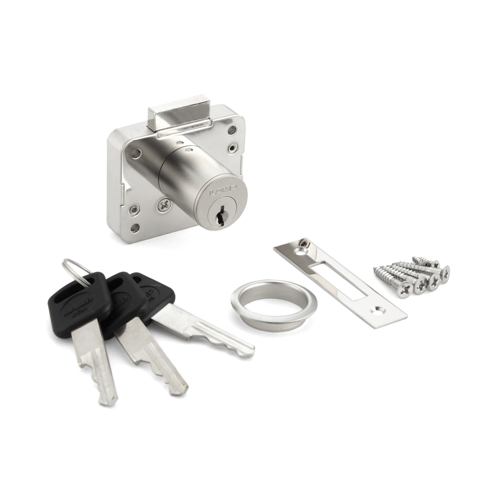 Cabinet lock, keyed alike 2550-24-DN-D, by Sugatsune / LAMP (Japan)