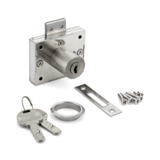 Cabinet lock, stainless steel, keyed alike 3810S-24-D, by Sugatsune / LAMP (Japan)