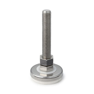 Leveling glider, stainless steel ADWHS60-16-100, by Sugatsune / LAMP (Japan)