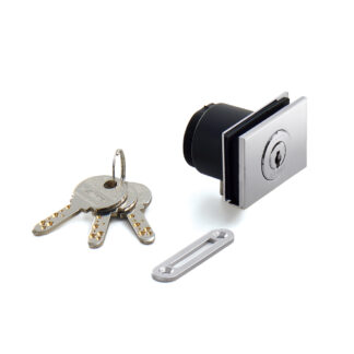 Lever lock, for glass doors, keyed alike GS-GL5-CR-D, by Sugatsune / LAMP (Japan)