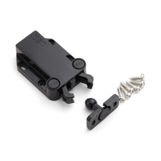 Non-magnetic snap latch MC-37F-BK, by Sugatsune / LAMP (Japan)