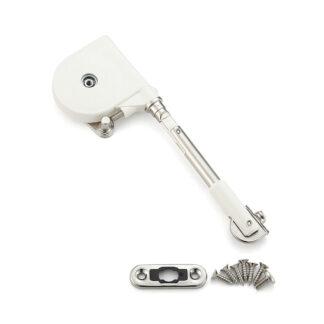 Soft-down flap fitting, short arm SDS-C100W TV, by Sugatsune / LAMP (Japan)