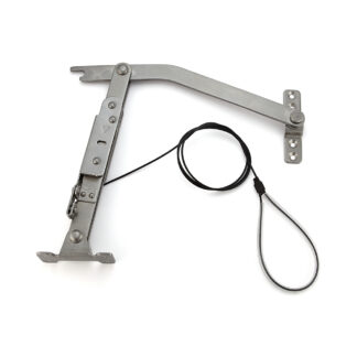 Door stop, with wire rope hoist YA-2020WL, length: 395 mm, by Sugatsune / LAMP (Japan)