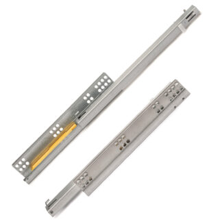 Underfloor runners, load capacity: 25 kg (56 lbs), 400 mm (15-3/4"), Design: Partial extension with push-to-open, 3123305. High-quality underfloor pull-outs for wooden drawers, wooden shelves and much more, from EMUCA