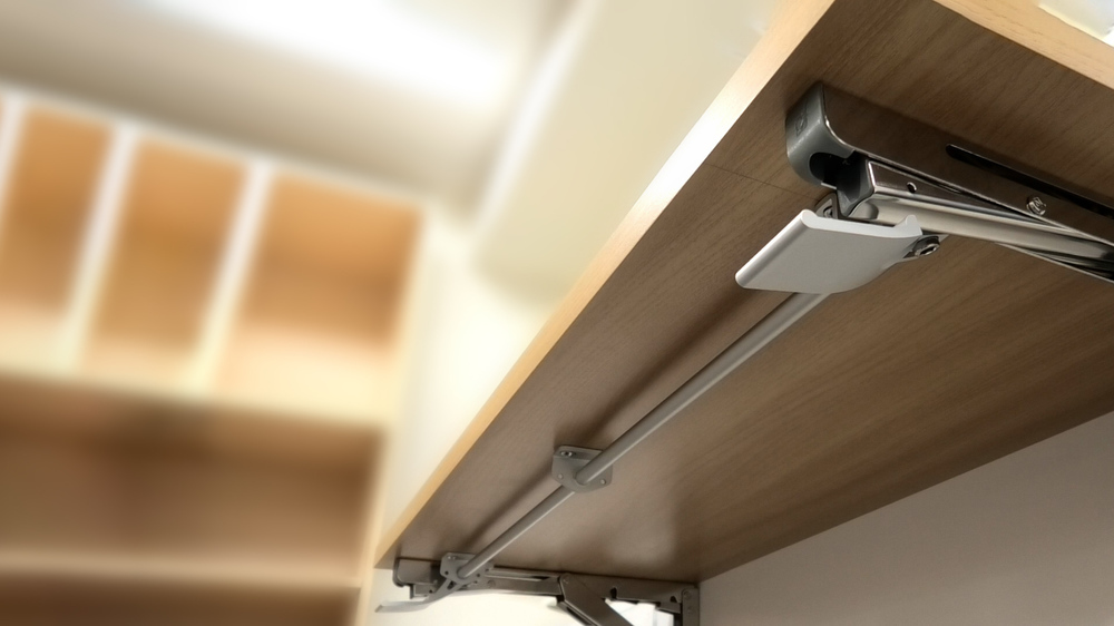 Practical connecting rod, version: for three folding brackets, EB-907561 and EB-907572. One-handed connection lever for Robust Soft by ROCA and EB-DA folding console, by Sugatsune / LAMP® (Japan) - Image 6