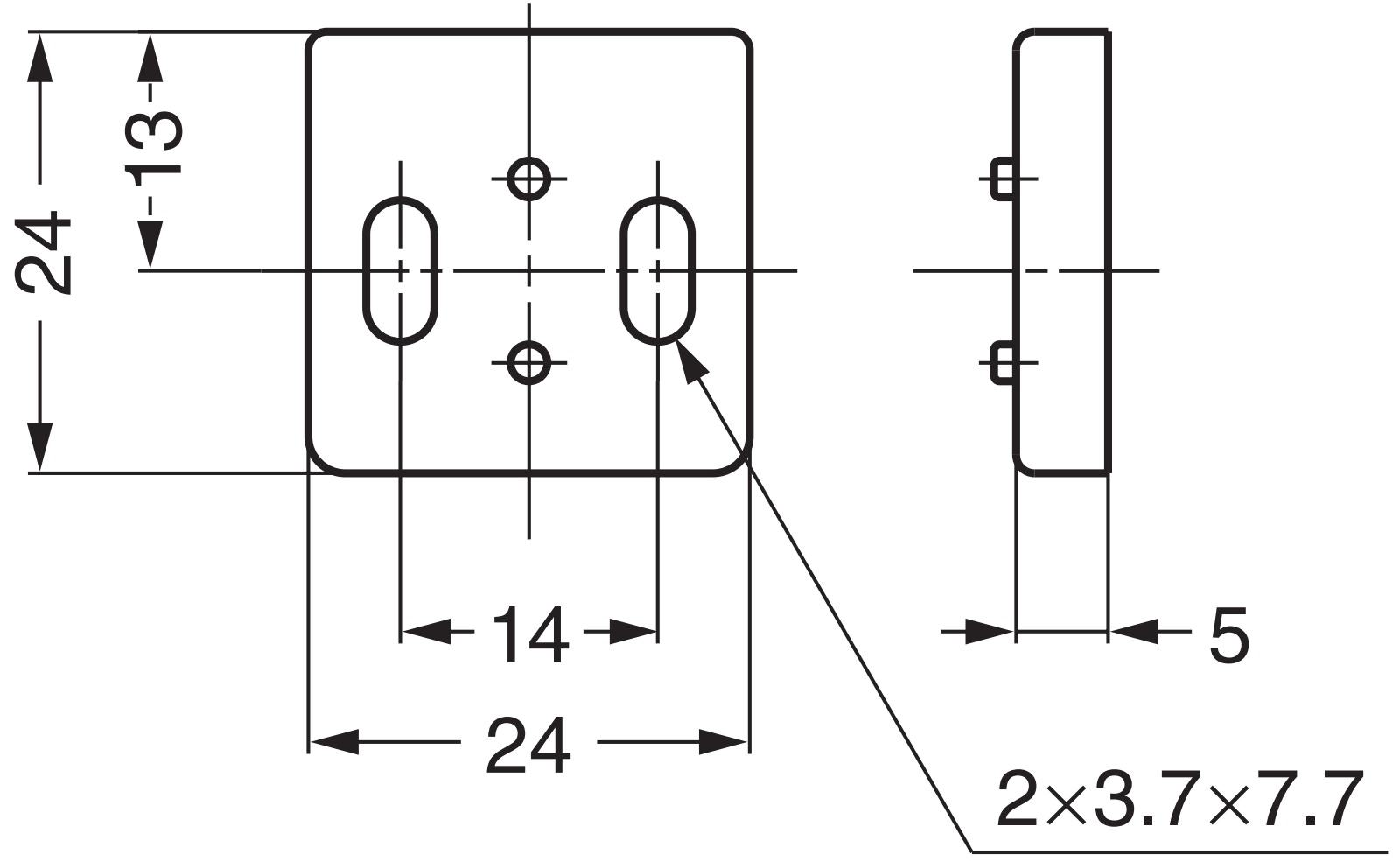 Hidden snap latch handle, surface: white, AK-60WT and AK-C60WT. Practical safety bolt handle for yacht interiors, motorhome conversions, caravan furniture, campers and much more, by Sugatsune / LAMP® (Japan) - Image 4