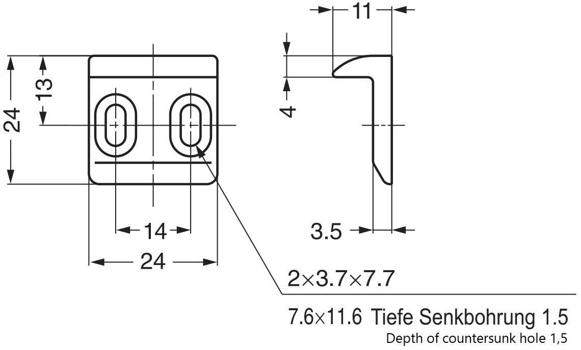 Hidden snap latch handle, surface: white, AK-60WT and AK-C60WT. Practical safety bolt handle for yacht interiors, motorhome conversions, caravan furniture, campers and much more, by Sugatsune / LAMP® (Japan) - Image 5