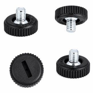 4 pieces robust adjustable foot with screwdriver slot, 10.17.047, height: 15 mm, by SISO, black. Product Image